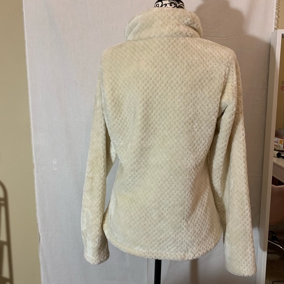 Columbia women’s cream fleece zip up size medium - Picture 3 of 3